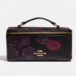 Coach Cosmetic Jewelry Vanity Case Floral